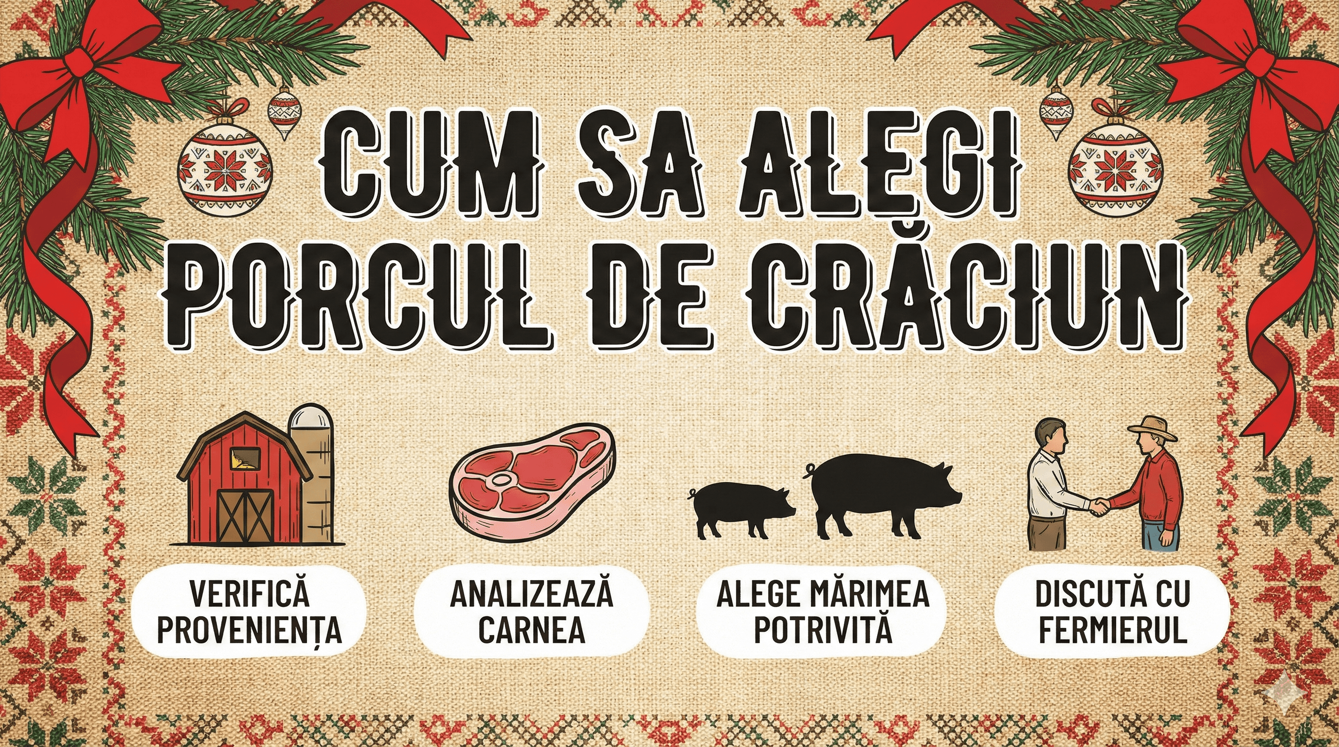 Cum să alegi porcul de Crăciun